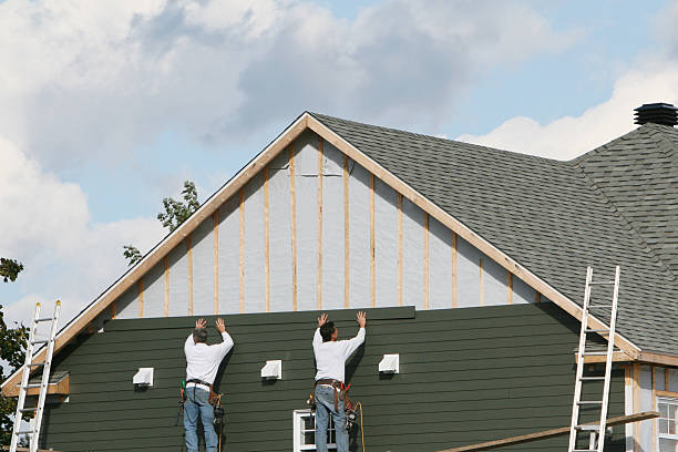 Professional Emergency Siding Repair technician working in Tyrone, GA